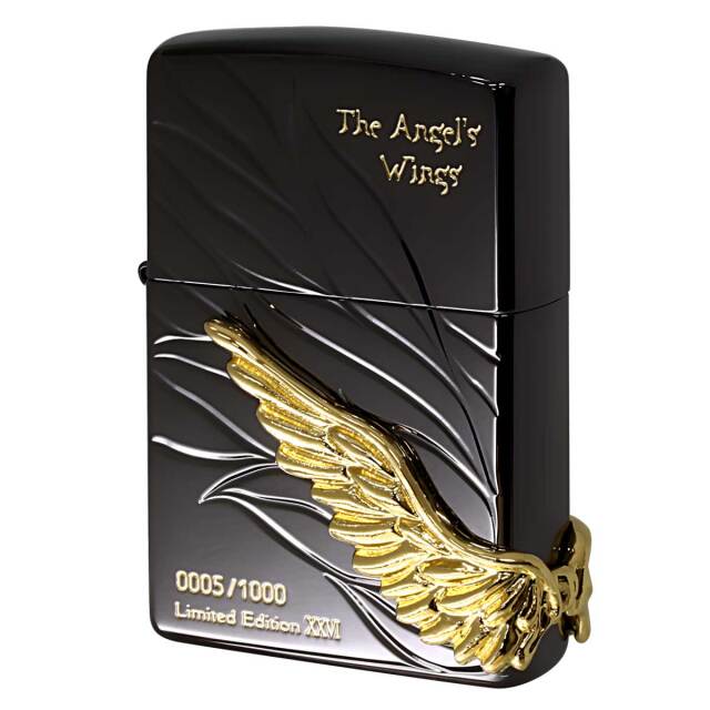 Zippo ジッポー 限定1,000個 2026年モデル The Angel's Wings エンジェル ウイング メタル ブラックニッケル PAW-2026BNG