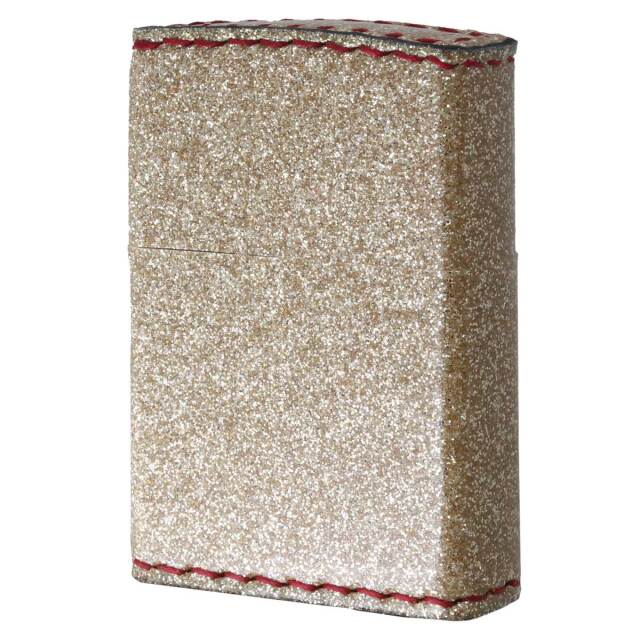 Zippo ジッポー Glitter グリッター ラメ 合皮巻き ZGL-シャンパンGD メール便可