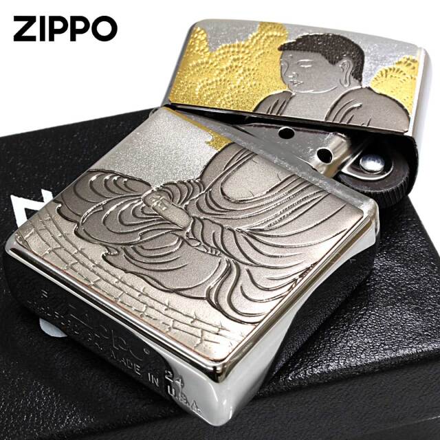 Zippo ジッポー 電鋳板 プレート貼り 和柄 伝統工芸 大仏｜Zippo専門店