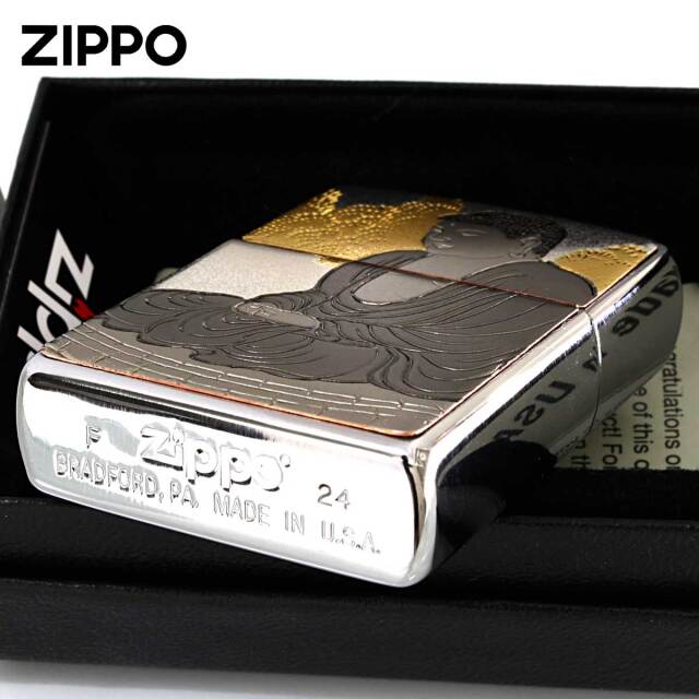 Zippo ジッポー 電鋳板 プレート貼り 和柄 伝統工芸 大仏｜Zippo専門店