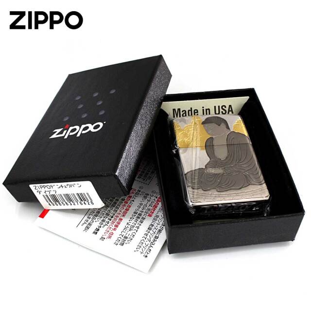 Zippo ジッポー 電鋳板 プレート貼り 和柄 伝統工芸 大仏｜Zippo専門店
