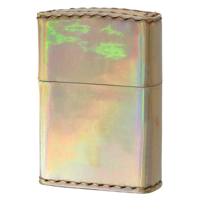 Zippo ジッポー Aurora color オーロラカラー 合皮巻き ZAU-ゴールド