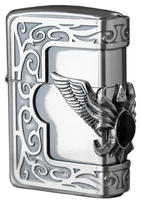 Zippo ジッポー ストーンウィングメタル オニキス｜Zippo専門店 