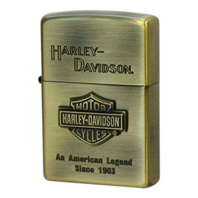 Zippo ジッポー ハーレーダビッドソン 日本限定モデル バイク 二輪 モーターサイクル  Harley Davidson ブラス古美 エスメタル オフィシャルライセンス品 HDP-11