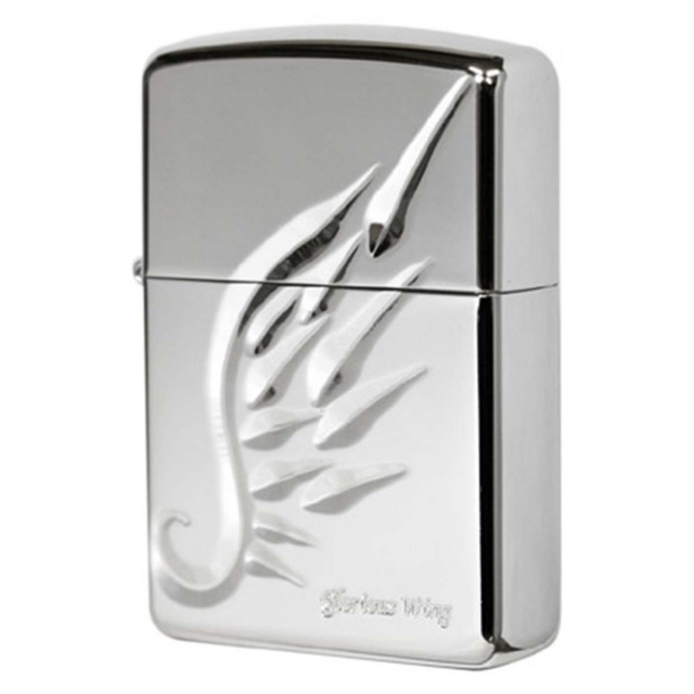 Zippo ジッポー アーマー 羽 ウイング 深彫 ブラック V-WING SV