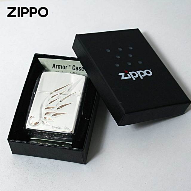 未使用ZIPPO　ジッポー　アーマー　armor  SPIRAL＋HEART Zippo ジッポー アーマー アラベスク 唐草 コーナーリューター