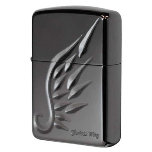 Zippo ジッポー アーマー 羽 ウイング 深彫 ブラック V-WING BK