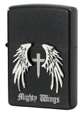 Zippo ジッポー マイティウィングス ブラック メール便可