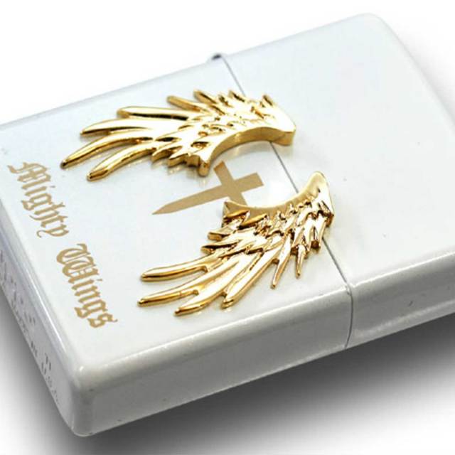 Zippo ジッポー マイティウィングス ホワイト メール便可｜Zippo専門店