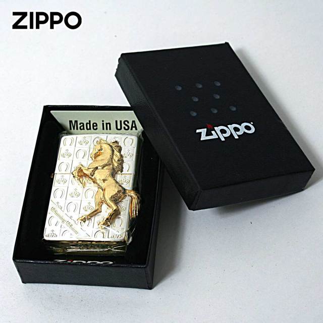 Zippo ジッポー 馬 ホース 2面連続メタル ウイニング ウィニー