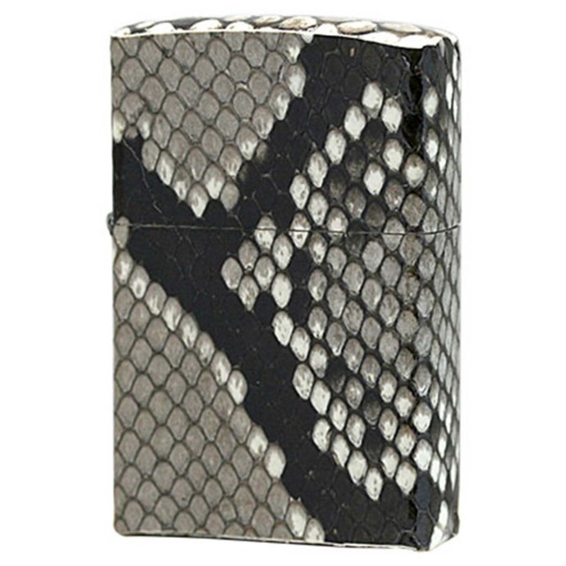 Zippo ジッポー 革巻き 本革 パイソン 蛇 ヘビ 本蛇革巻