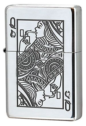 Zippo ジッポー ボトムズアップ トランプクイーン｜Zippo専門店