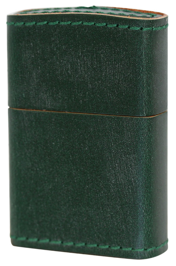 Zippo ジッポー ブライドルレザー グリーン