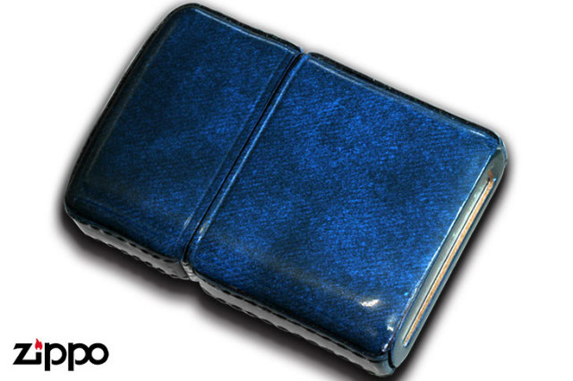 Zippo ジッポー アドバンテックレザー ブルー｜Zippo専門店