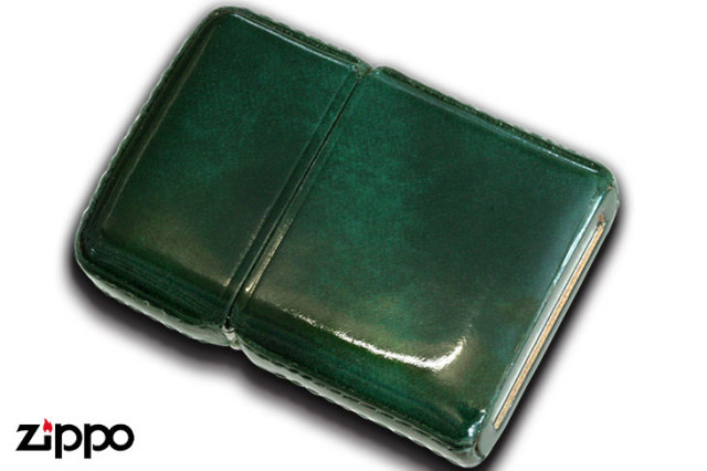 Zippo ジッポー アドバンテックレザー グリーン｜Zippo専門店