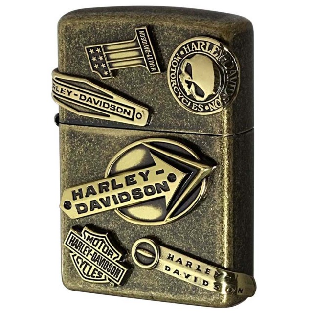 Zippo ジッポー ハーレーダビッドソン 日本限定モデル バイク 二輪 モーターサイクル  Harley Davidson ブラスいぶしバレル メイクメタル オフィシャルライセンス品 HDP-64