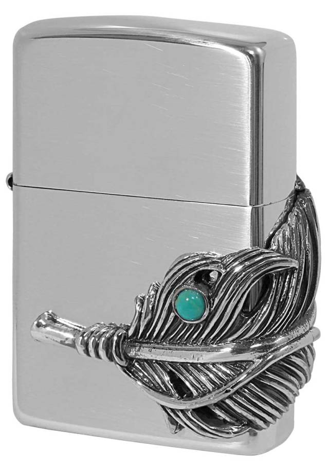 Zippo ジッポー Big Feather Metal ビックフェザーメタル SV イブシ