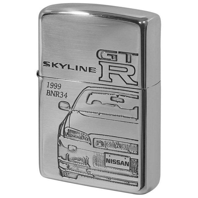 Zippo ジッポー スカイライン GT-R 日産 自動車 NISSAN SKYLINE オフィシャルライセンス品 BNR34