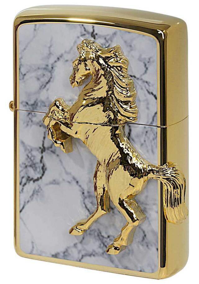 Zippo ジッポー ウイニングウィニー Winning Winny ゴールドプレート ホワイトマーブル