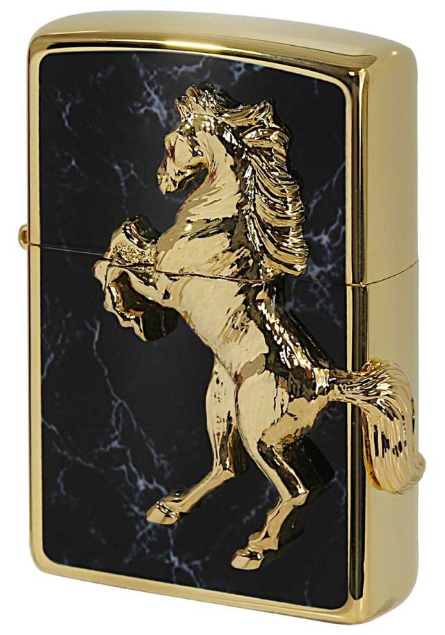 Zippo ジッポー ウイニングウィニー Winning Winny ゴールドプレート ブラックマーブル