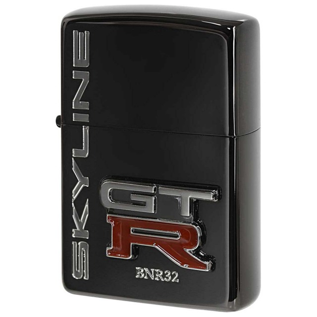 Zippo ジッポー スカイライン GT-R エンブレム 日産 自動車 NISSAN SKYLINE オフィシャルライセンス品 BK GT-R BNR32