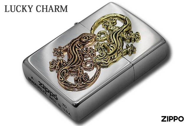 Zippo ジッポー LUCKY CHARM ラッキーチャーム ゲッコー SV