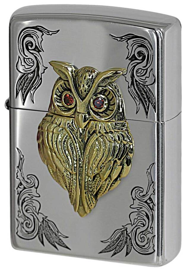 Zippo ジッポー LUCKY CHARM ラッキーチャーム フクロウ SV