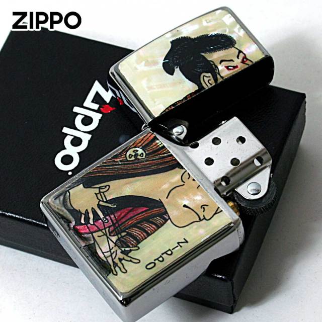 zippo ジッポーライター 貝貼り和柄 エポキシコーティング