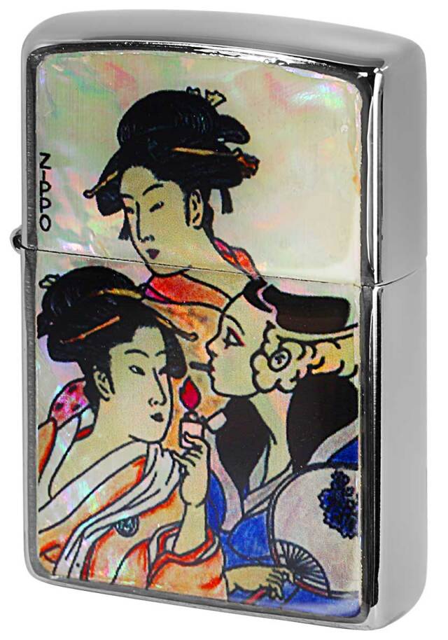 Zippo ジッポー 浮世絵 貝貼りエポ 三美人 メール便可