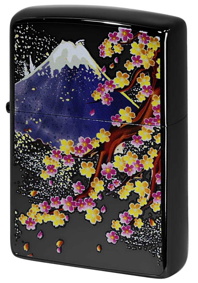 Zippo ジッポー ブライトアート 富士桜 メール便可