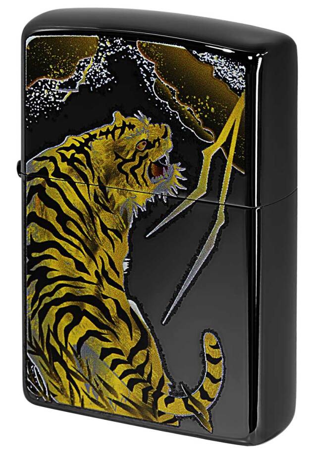 Zippo ジッポー ブライトアート 虎 メール便可｜Zippo専門店フラミンゴ