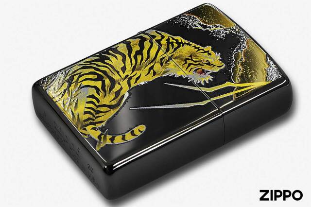 Zippo ジッポー ブライトアート 虎 メール便可｜Zippo専門店フラミンゴ