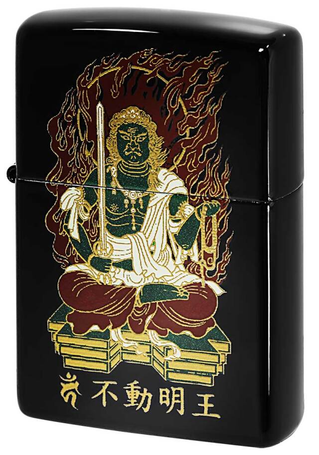 Zippo ジッポー 本金蒔絵 仏像シリーズ 不動明王