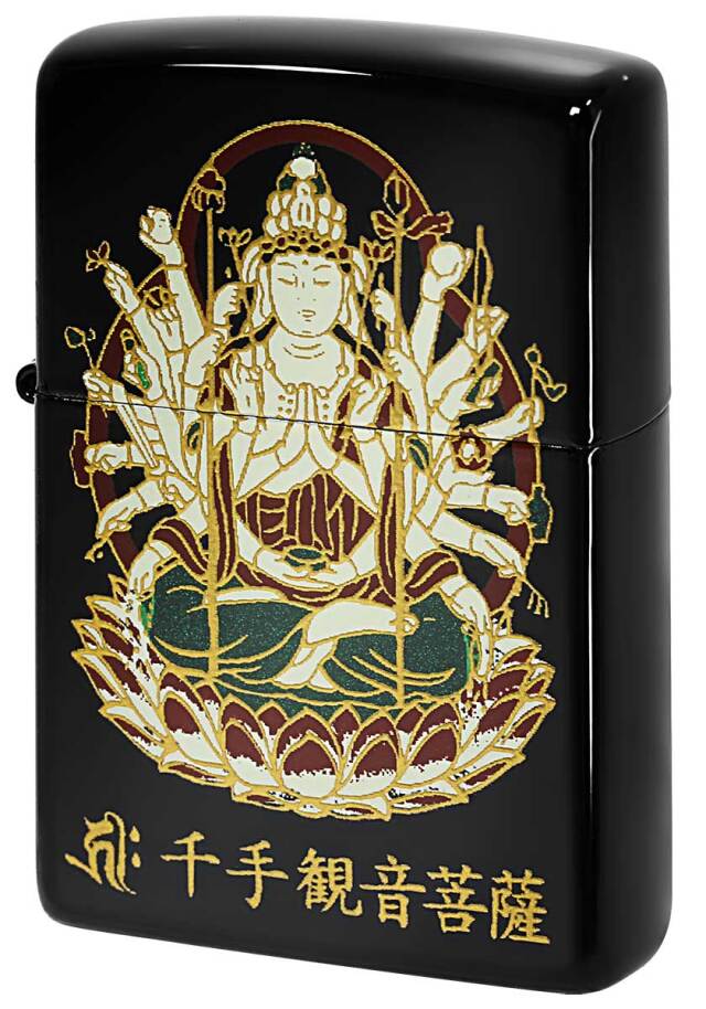 Zippo ジッポー 本金蒔絵 仏像シリーズ 千手観音菩薩