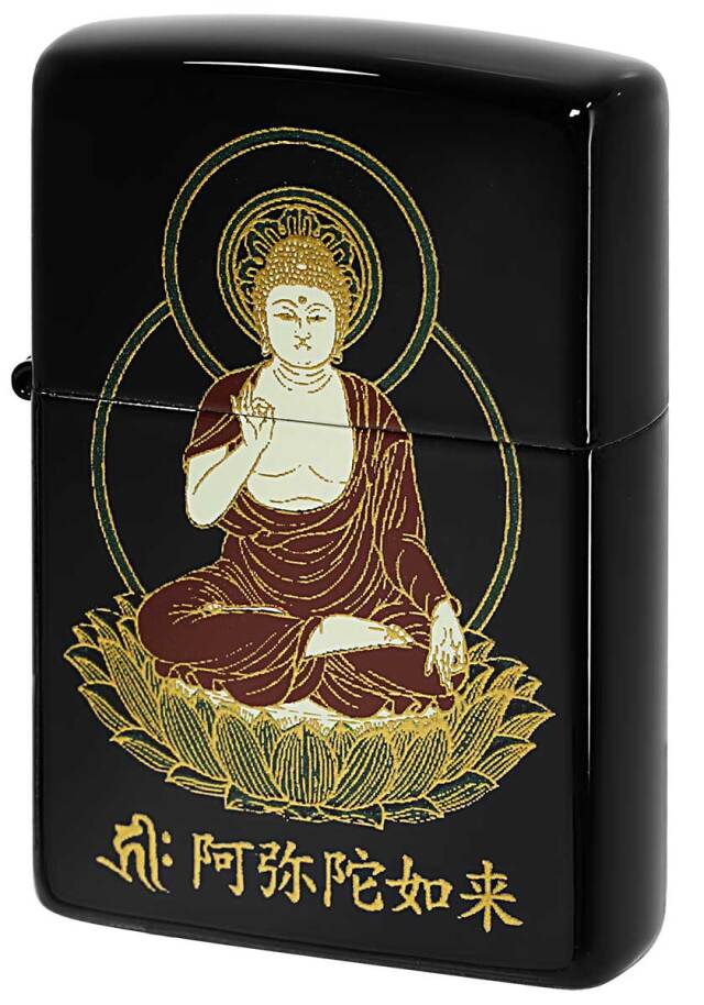 Zippo ジッポー 本金蒔絵 仏像シリーズ 阿弥陀仏如来