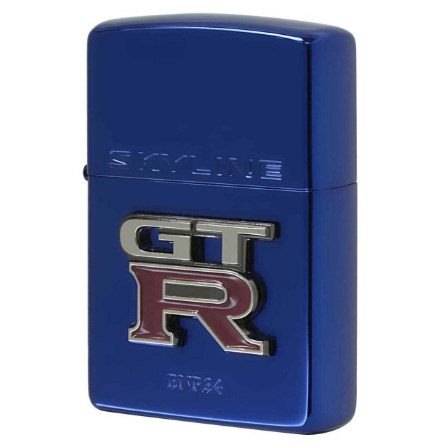 Zippo ジッポー スカイラインエンブレム GT-R BNR34 ブルー 日産 