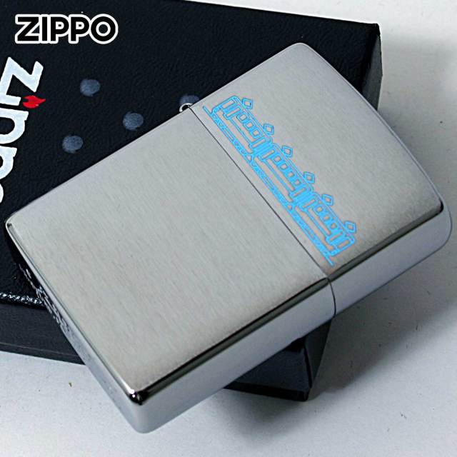 Zippo ジッポー 電車 3両 ブルー レーザーエングレイブ Lazer Engrave