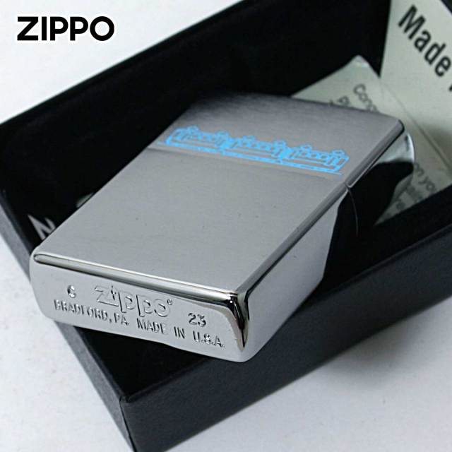 Zippo ジッポー 電車 3両 ブルー レーザーエングレイブ Lazer Engrave