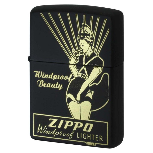 Zippo ジッポー ウインディ ウインドプルーフ レディ ブラックマット Windy WINDPROOF LADY BKM BKM-2 メール便可