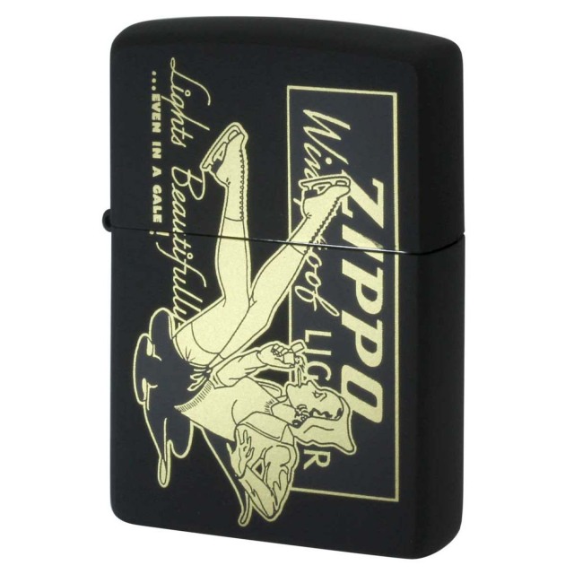 Zippo ジッポー ウインディ ウインドプルーフ レディ ブラックマット Windy WINDPROOF LADY BKM BKM-3 メール便可