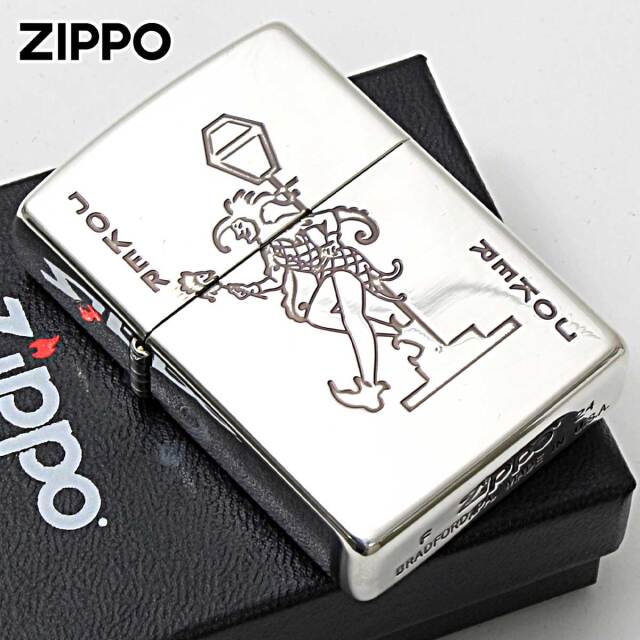 Zippo ジッポー トランプ柄 銀いぶし ジョーカー｜Zippo専門店