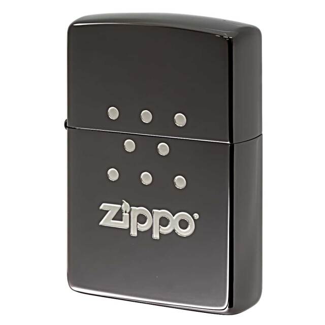 Zippo ジッポー ZIPPO パッケージデザイン 両面加工 ブラックニッケル 200