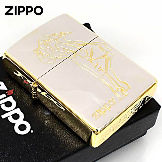 【未使用】WINDY AND RAINY Sierra300 GOLD Zippo ジッポー クラシカル ウインディ Windy シルバー ゴールド