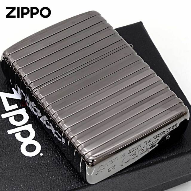 ぽっぽ Zippo ジッポー ARMOR アーマー ホリゾンタルストライプ Horizontal