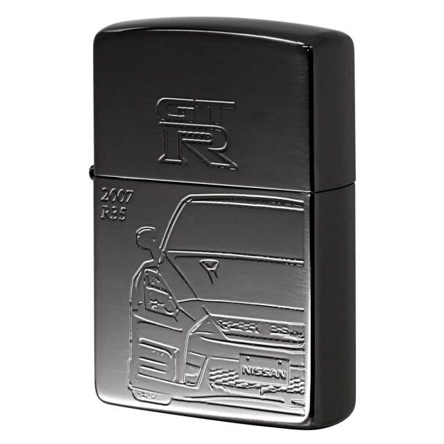 Zippo ジッポー スカイライン GT-R 日産 自動車 NISSAN SKYLINE オフィシャルライセンス品 R35-BK