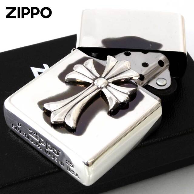 Zippo ジッポー クロスメタル 十字架 Cross Metal シルバー Sイブシ