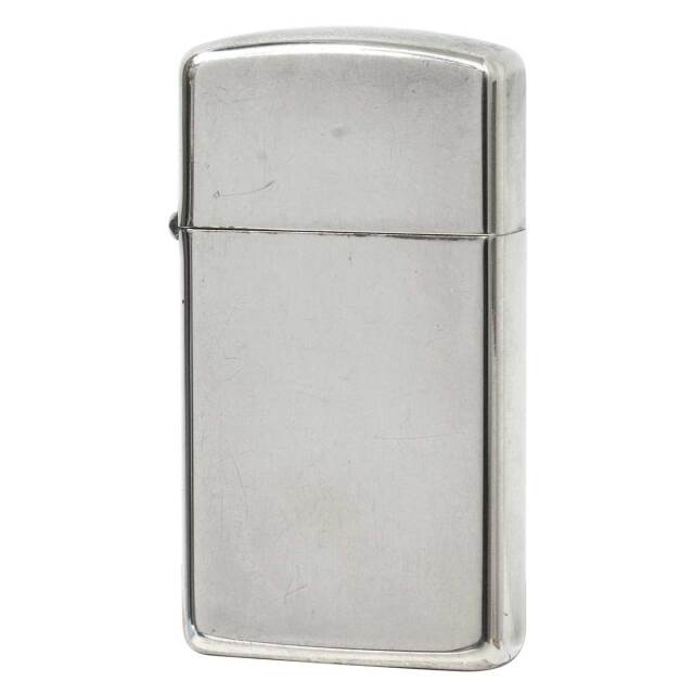 絶版/ヴィンテージ Zippo ジッポー 中古 1998年製造 Sterling Silver スターリングシルバー 純銀 ポリッシュ スリム No.1500 [B]使用感ありやや傷汚れあり