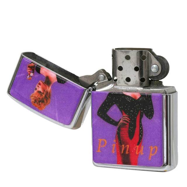 絶版/ヴィンテージ Zippo ジッポー 中古 1996年製造Pinup Girl METAL 