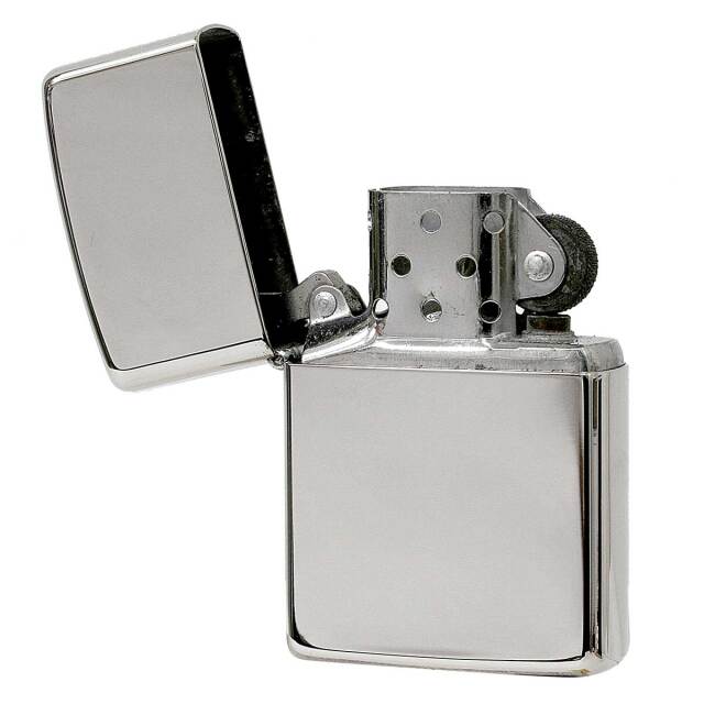絶版/ヴィンテージ Zippo ジッポー 中古 1992年製造Silver Plate 銀 
