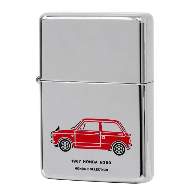 絶版/ヴィンテージ Zippo ジッポー 中古 1996年製造 1937レプリカ フラットトップ HONDA N360  [S]ほぼ新品同様